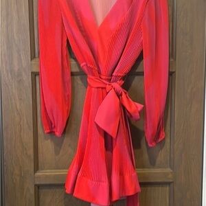 Milly Pink Pleated Dress, EUC sz 10